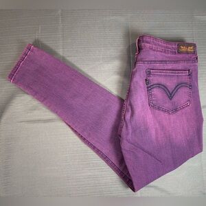 Levi’s 535 Legging Jeans Purple Stretch Skinny Y2K Size 15M